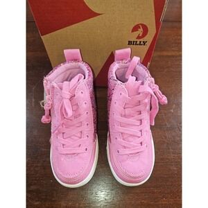 BILLY Footwear Kids Classic Lace High Pink Print Toddler 7  New in box